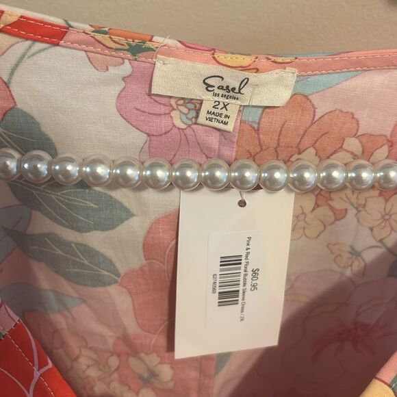 Easel Floral Dress nwt size 2x - Picture 5 of 6